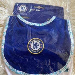 Chelsea 22/23 Kit 2 Pack Bibs. Blue & White. One size. Infant/ Toddler